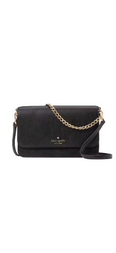 Kate Spade Madison Medium Flap Convertible Crossbody Colour Black