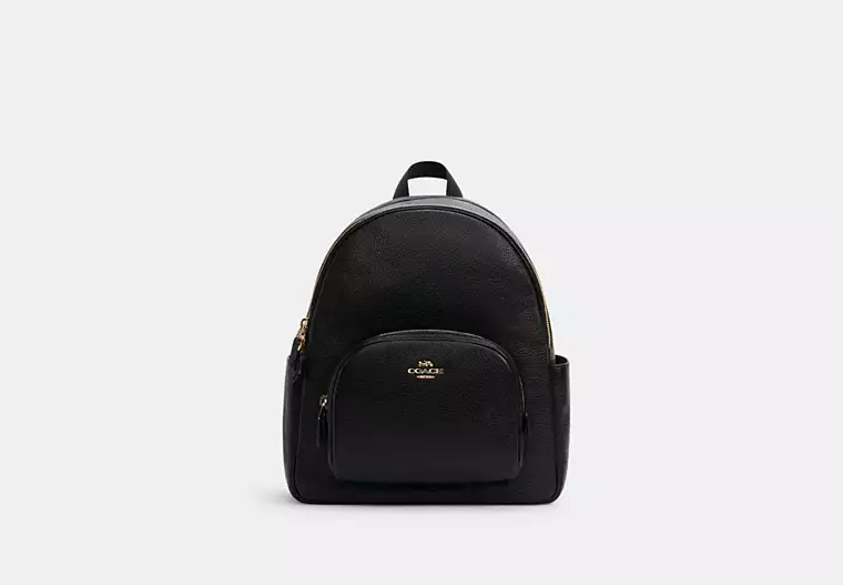 Coach Court Backpack Colour Gold Black