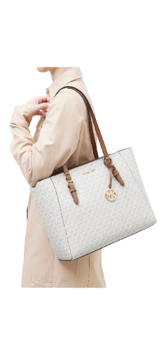 Michael Kors Charlotte 3 In 1 Tote Large - MK Signature Colour Vanilla