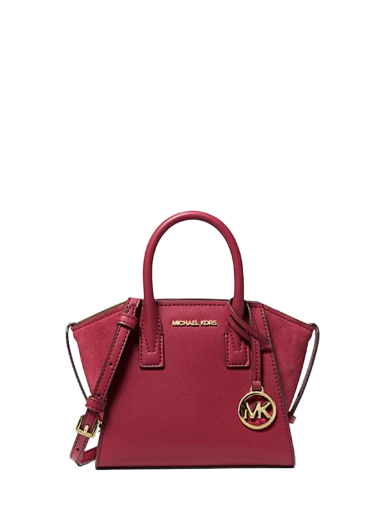 Michael Kors Avril Extra-Small Leather and Suede Satchel