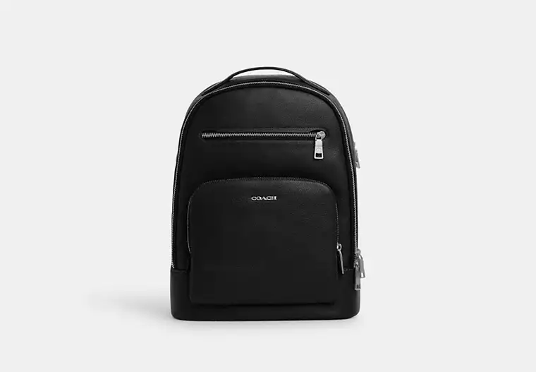 Coach Ethan Backpack Colour Silver Black
