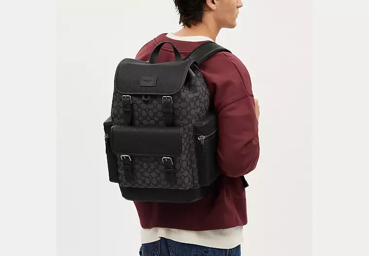 Coach Sprint Backpack In Signature Jacquard