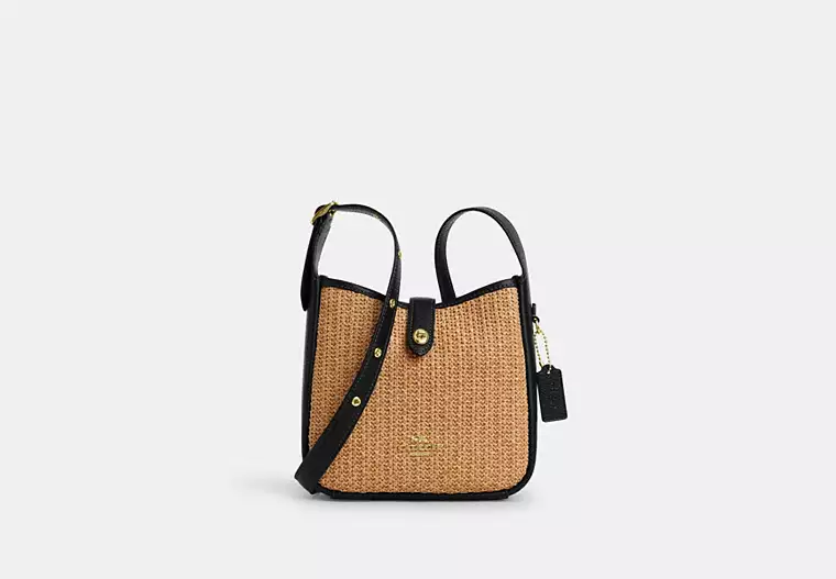 Coach Hadley Mini Crossbody Bag Toast Black