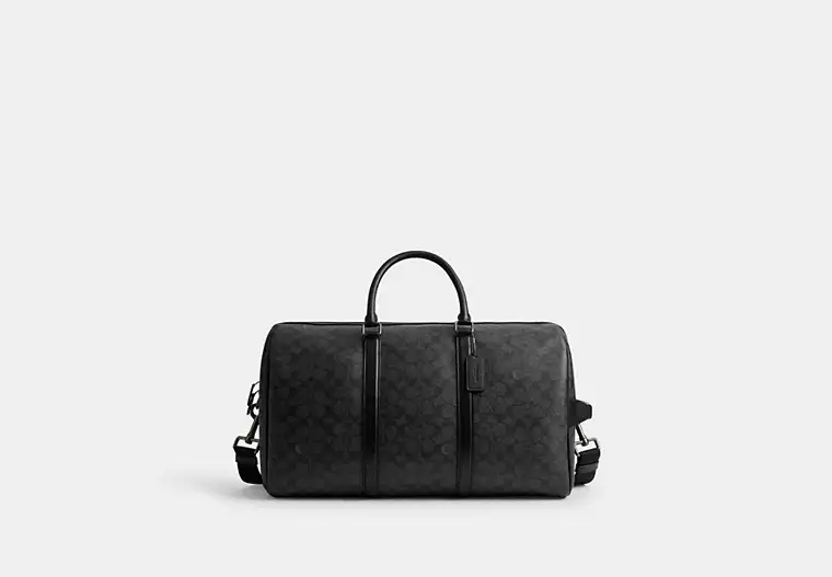Coach Venturer Bag In Signature Canvas Colour Gunmetal Charcoal Black