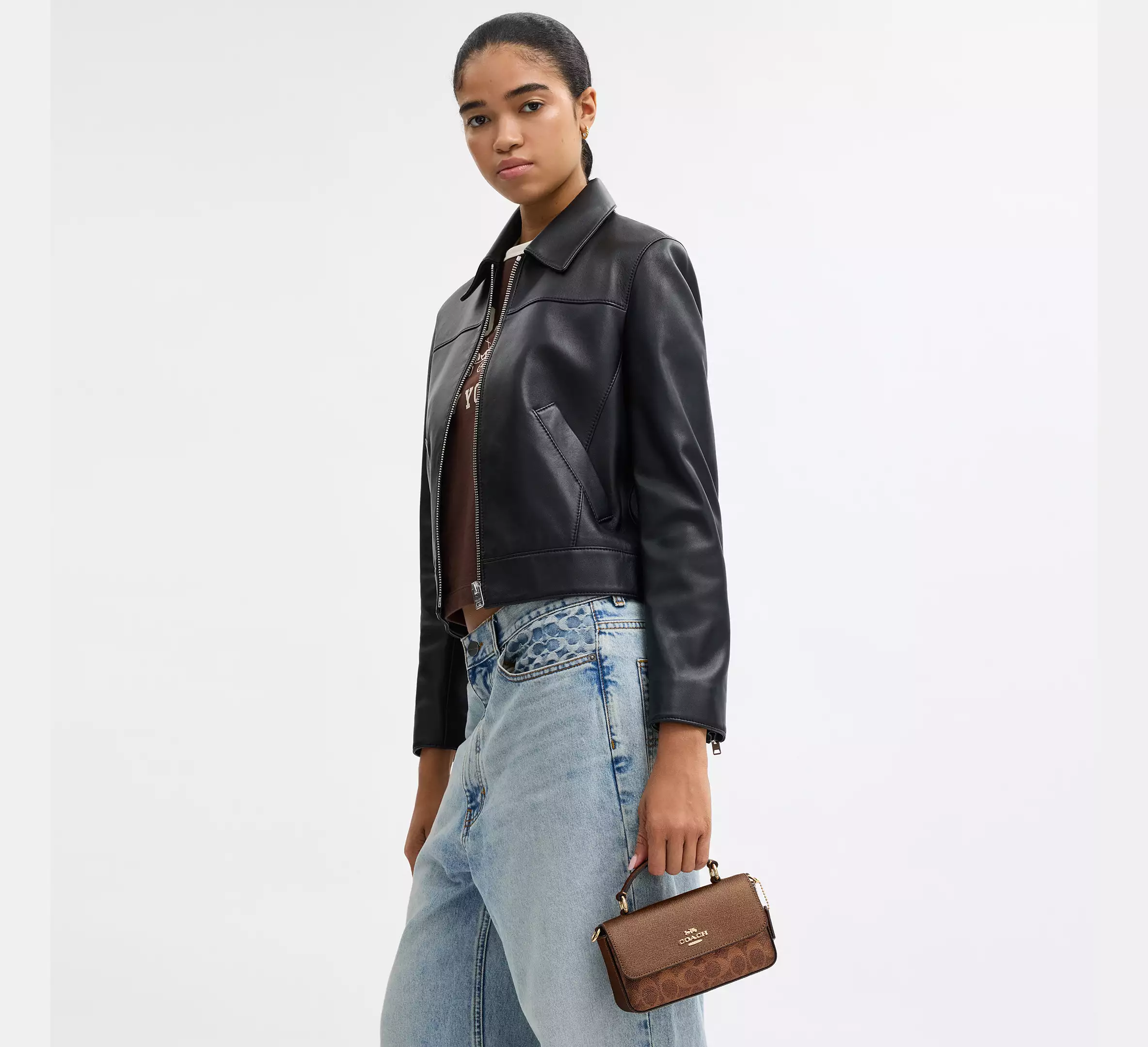 Coach Mini Josie Top Handle Bag In Signature Canvas Available In 3 Colours