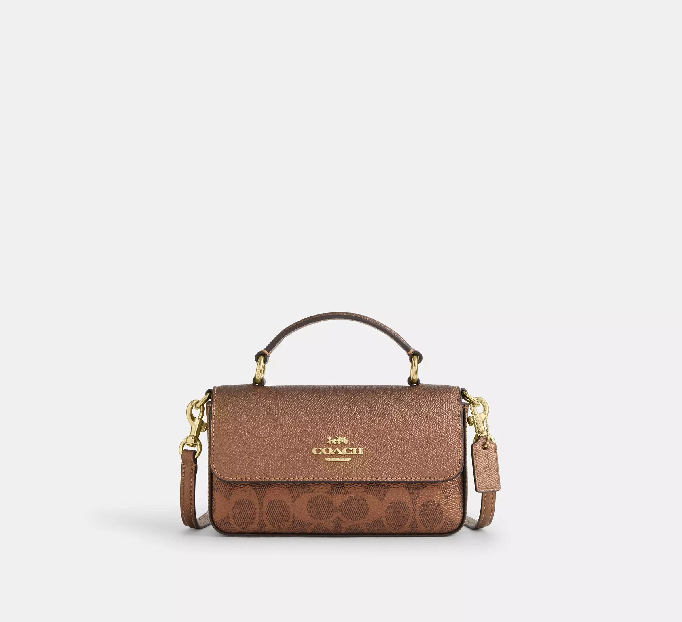Coach Mini Josie Top Handle Bag In Signature Canvas Available In 3 Colours