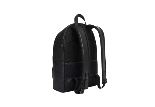 Coach West Backpack In Signature Canvas Colour Gunmetal/Charcoal/Black