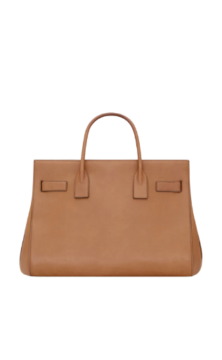 YSL SAC DE JOUR In Leather - Large Toasted Brown