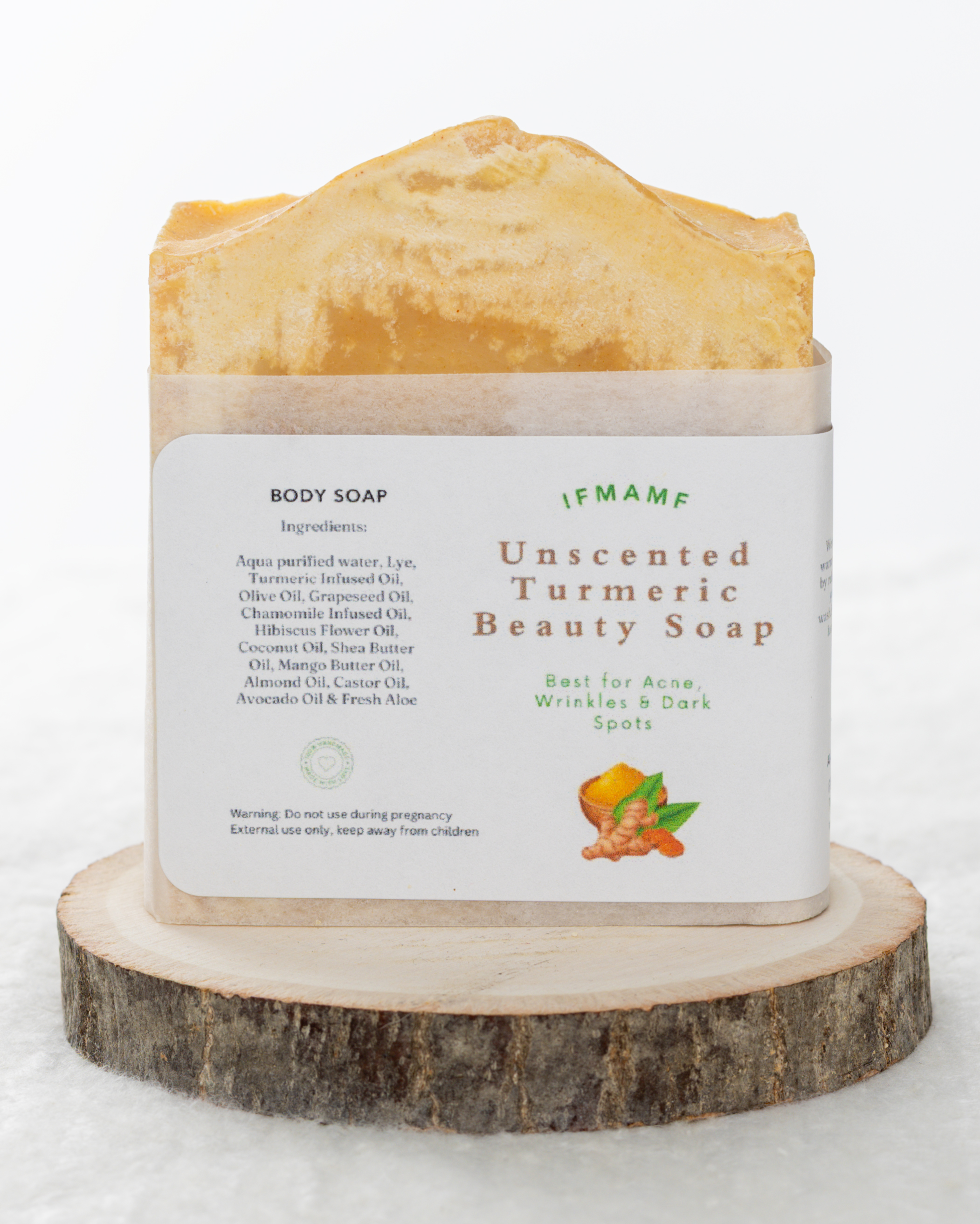 Unscented Turmeric Beauty Soap
