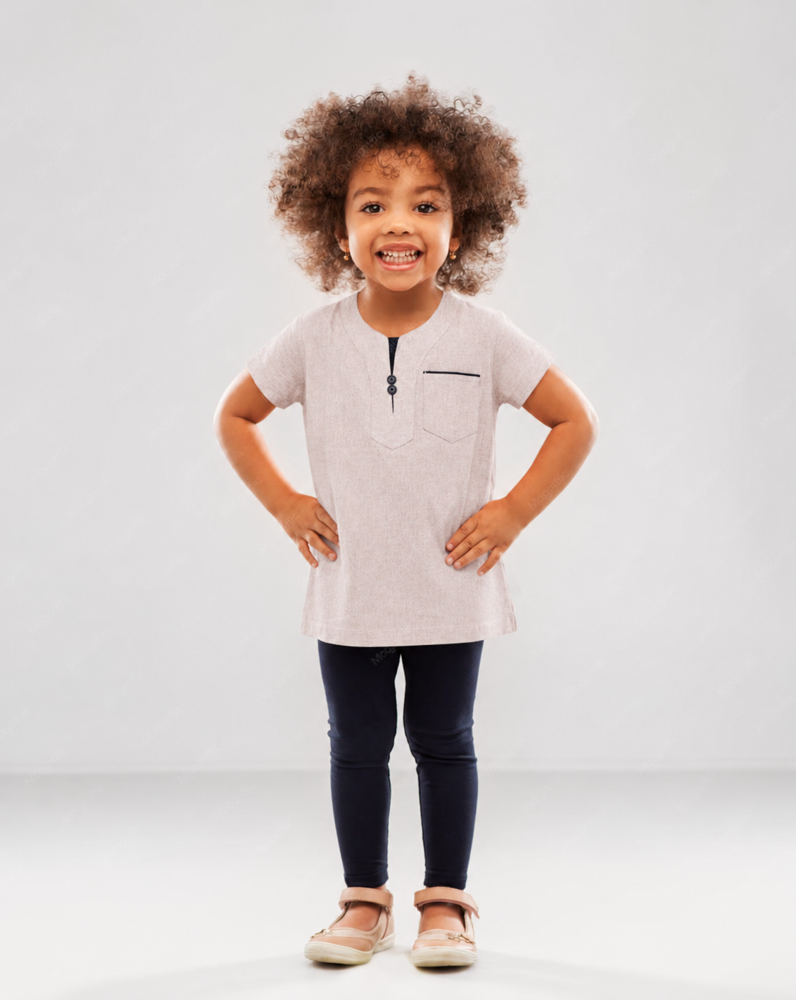 Grey Kurta (girls)