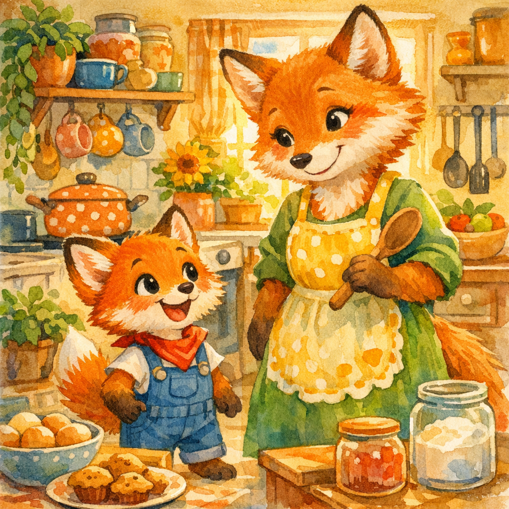 Léo le petit renard va à l’école