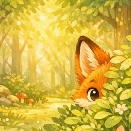 Léo le petit renard et la première grande découverte