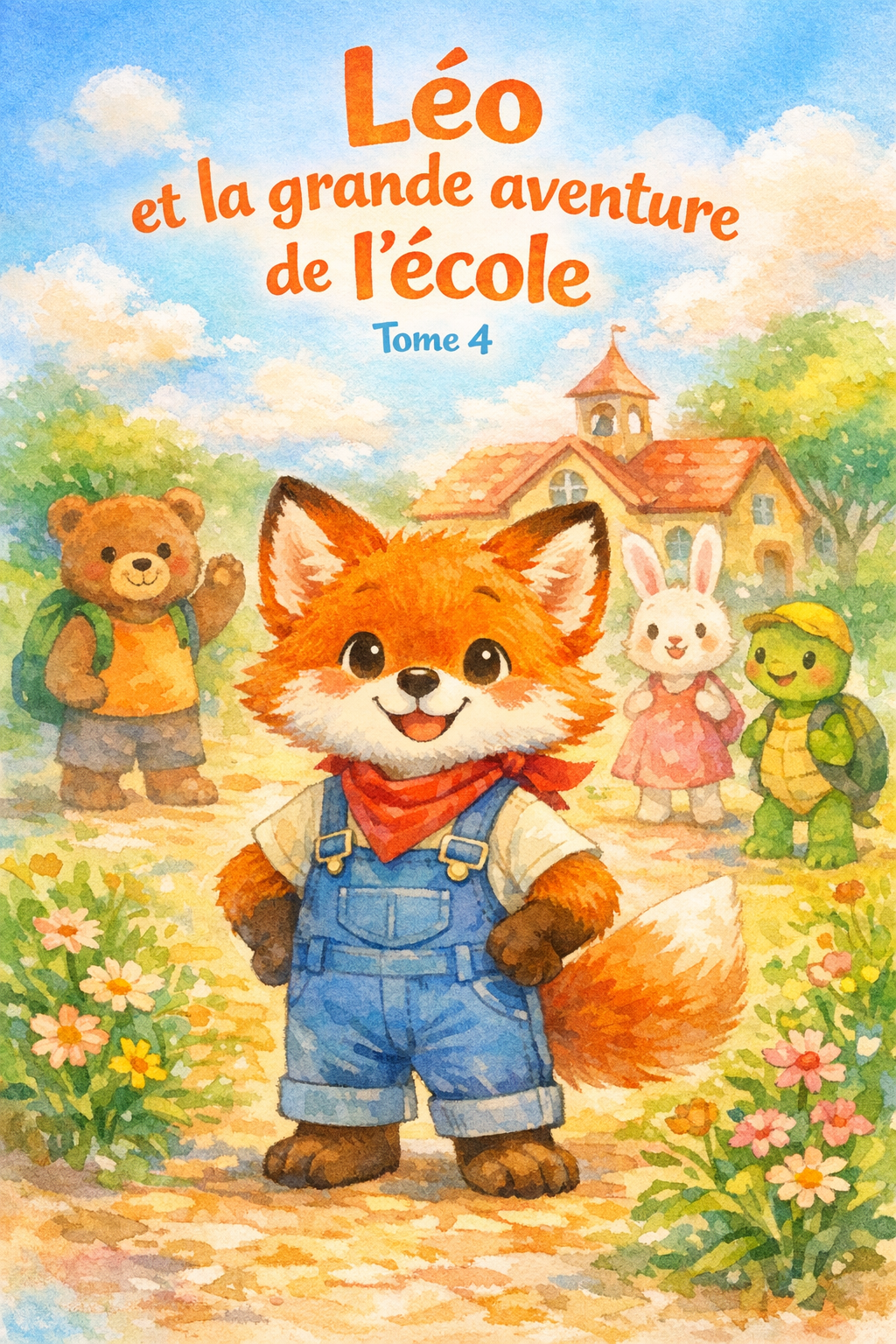 Léo le petit renard va à l’école