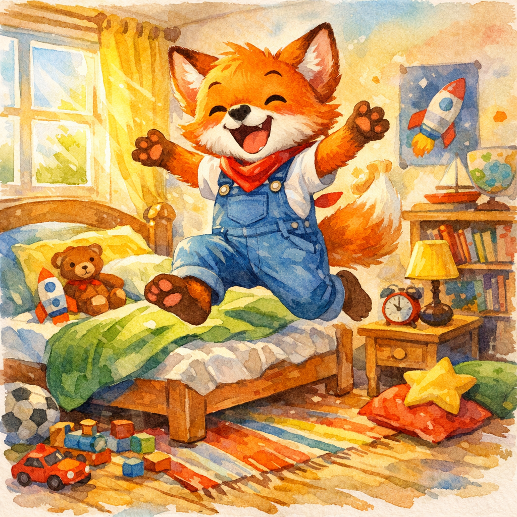 Léo le petit renard va à l’école