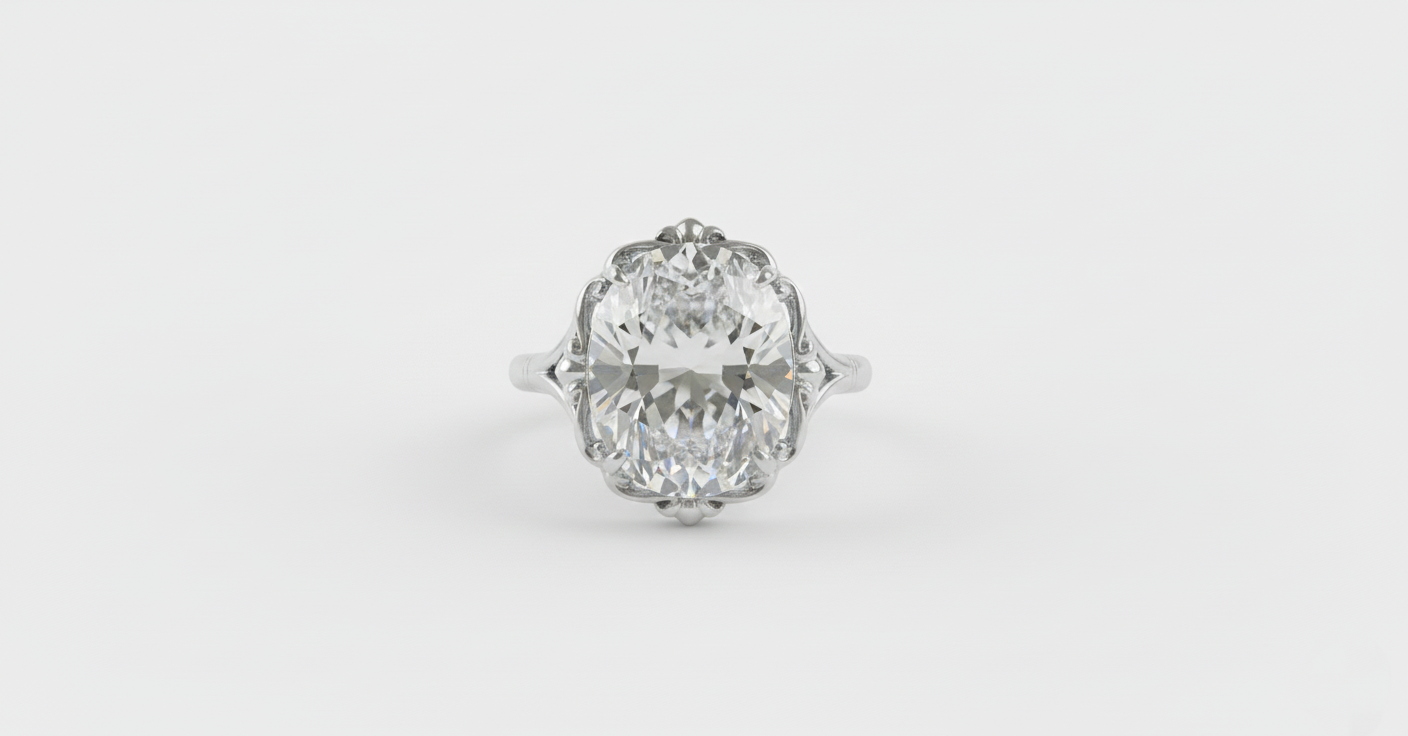 Silver Engagement Ring