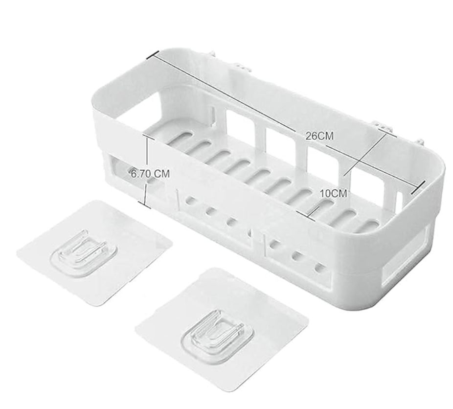 Self Adhesivecute Wall Hanging Bathroom Storage Rack