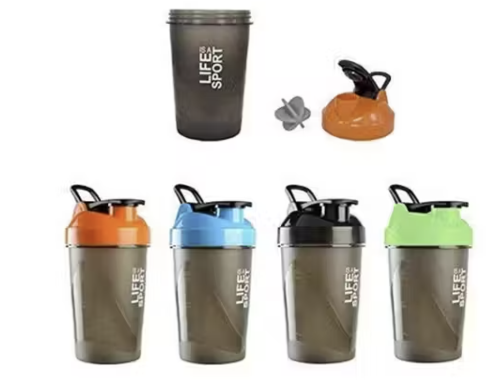 Shaker Bottle/Protein Shaker/Sipper Bottle/Gym and Water Bottle, 500ml- Multicolor