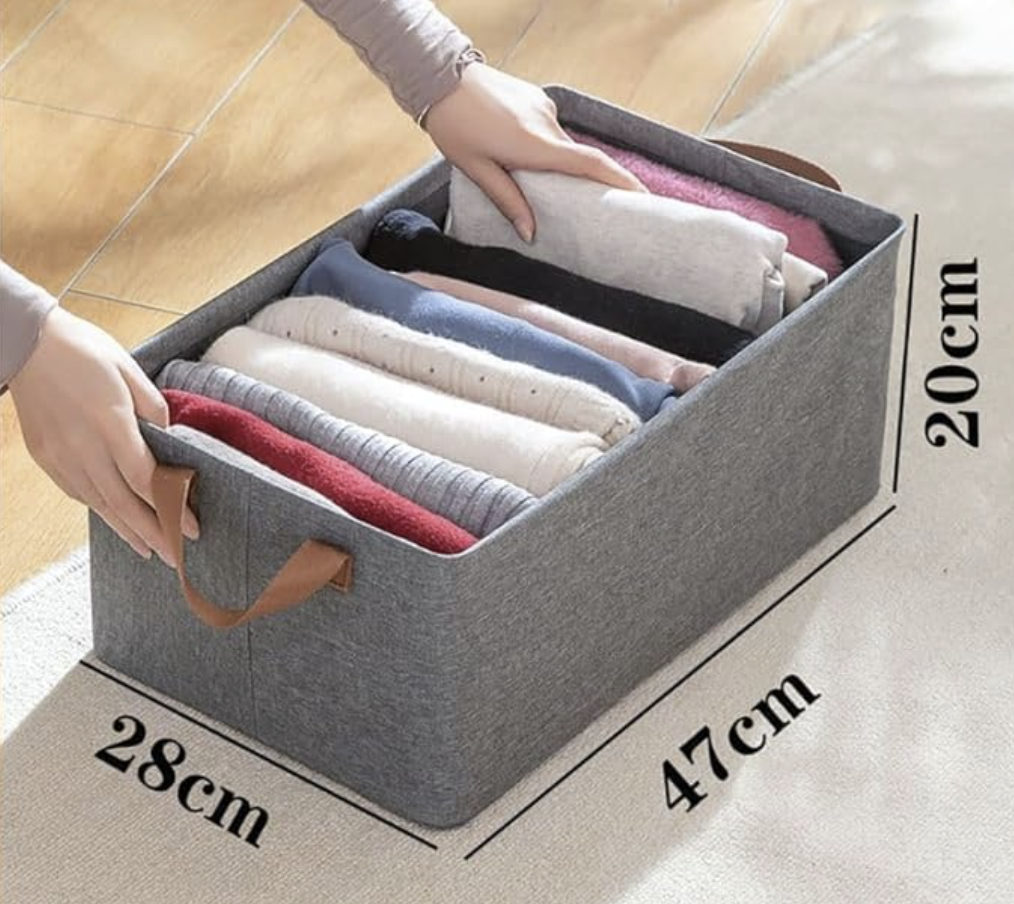 Collapsible Fabric Storage Cubes Organizer with Handles 