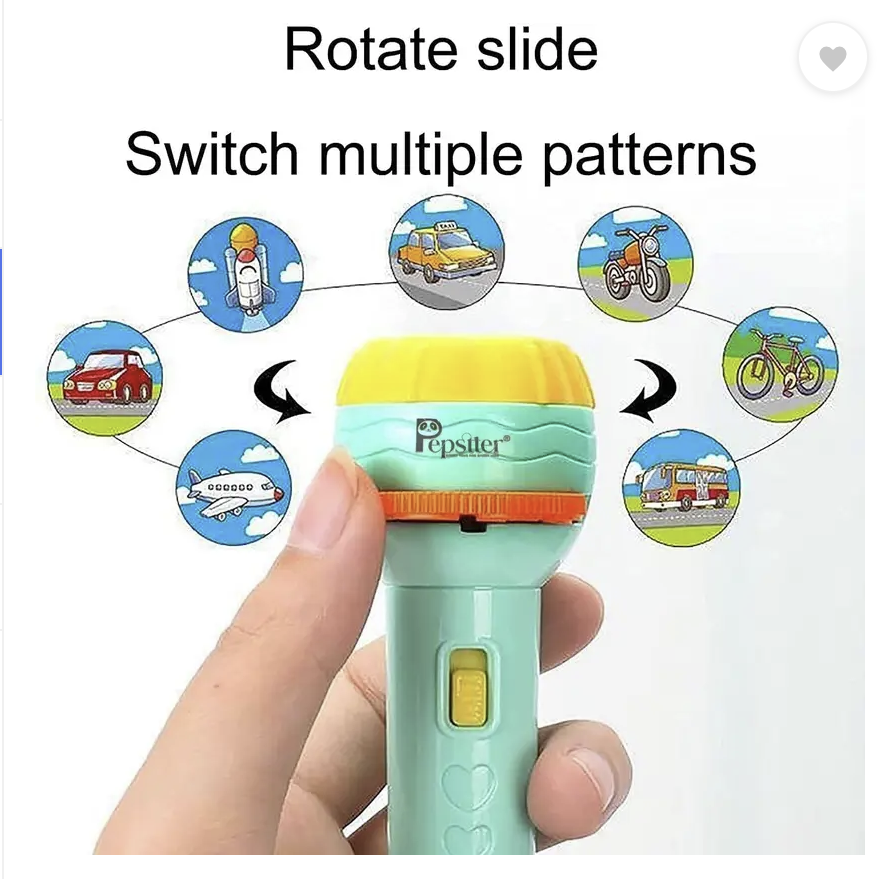 24 patterns Mini Projector Torch Toy Slide Flashlight Projector torch for kids  (Multicolor)