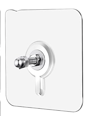 Screw Type Wall Hooks for Hanging Strong, Adhesive Hooks for Wall Heavy Duty