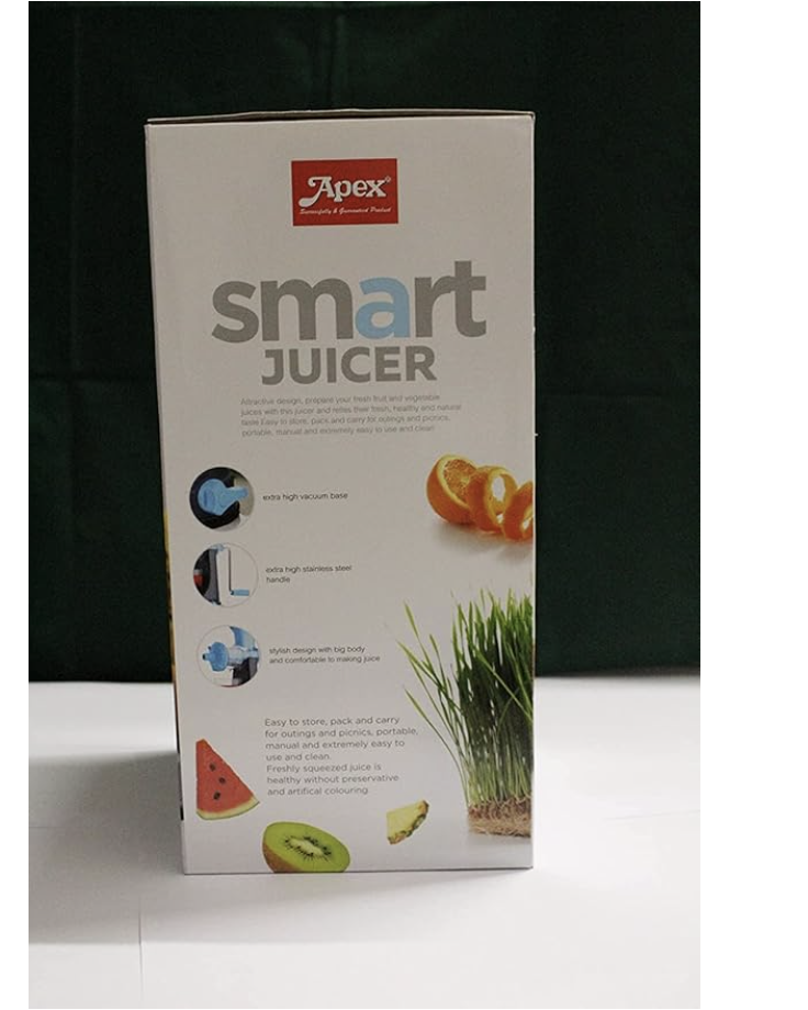 APEX Fruit & Vegetable Steel Handle Juicer || Vacuum Locking System Shake- Color As per Available
