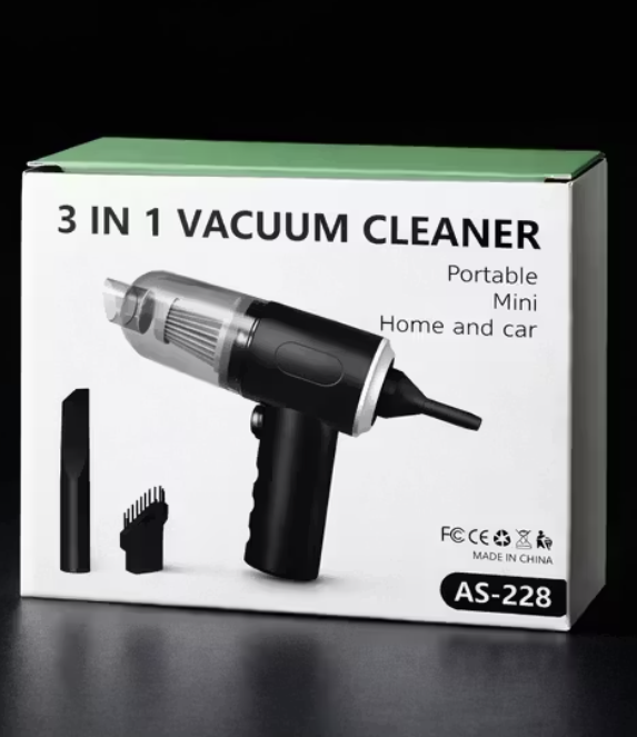 Portable mini home and car 3in1 vacuum cleaner