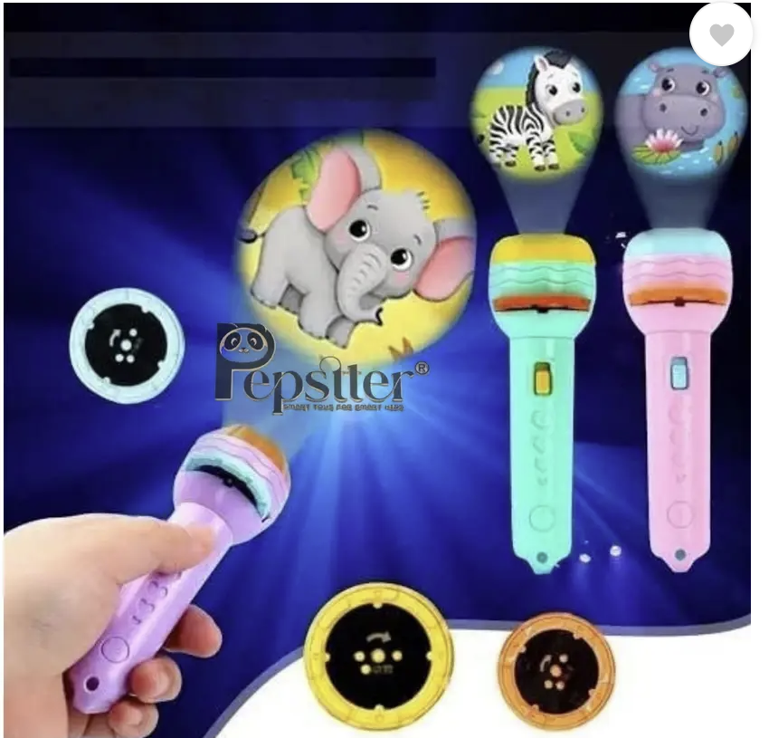 24 patterns Mini Projector Torch Toy Slide Flashlight Projector torch for kids  (Multicolor)