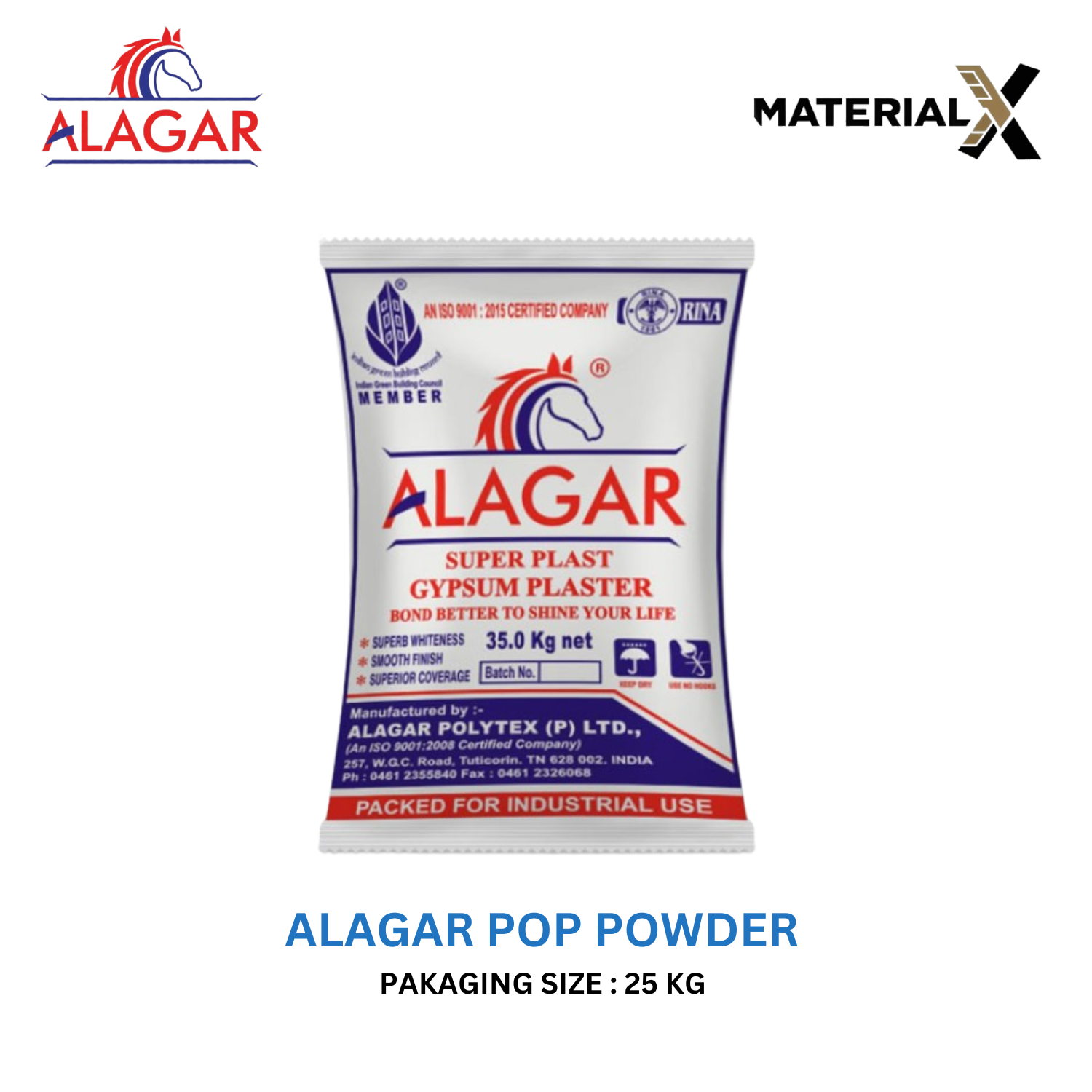 Alagar Super Plast Gypsum Plaster