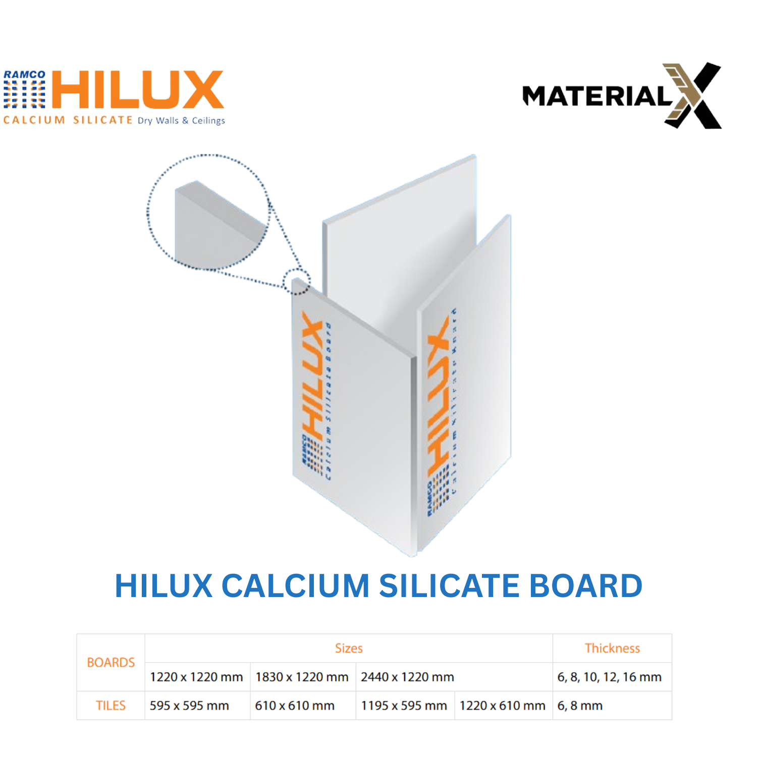 Hilux Calcium Silicate Board