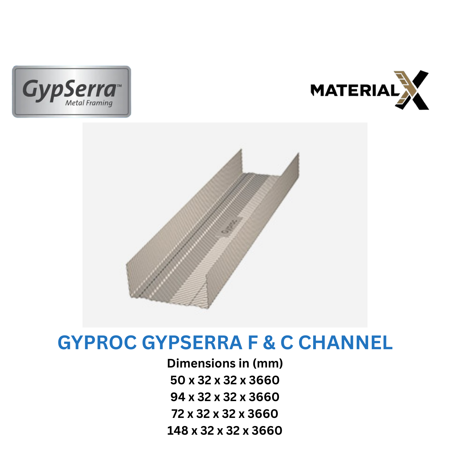 Gyproc Gypserra F & C Channel