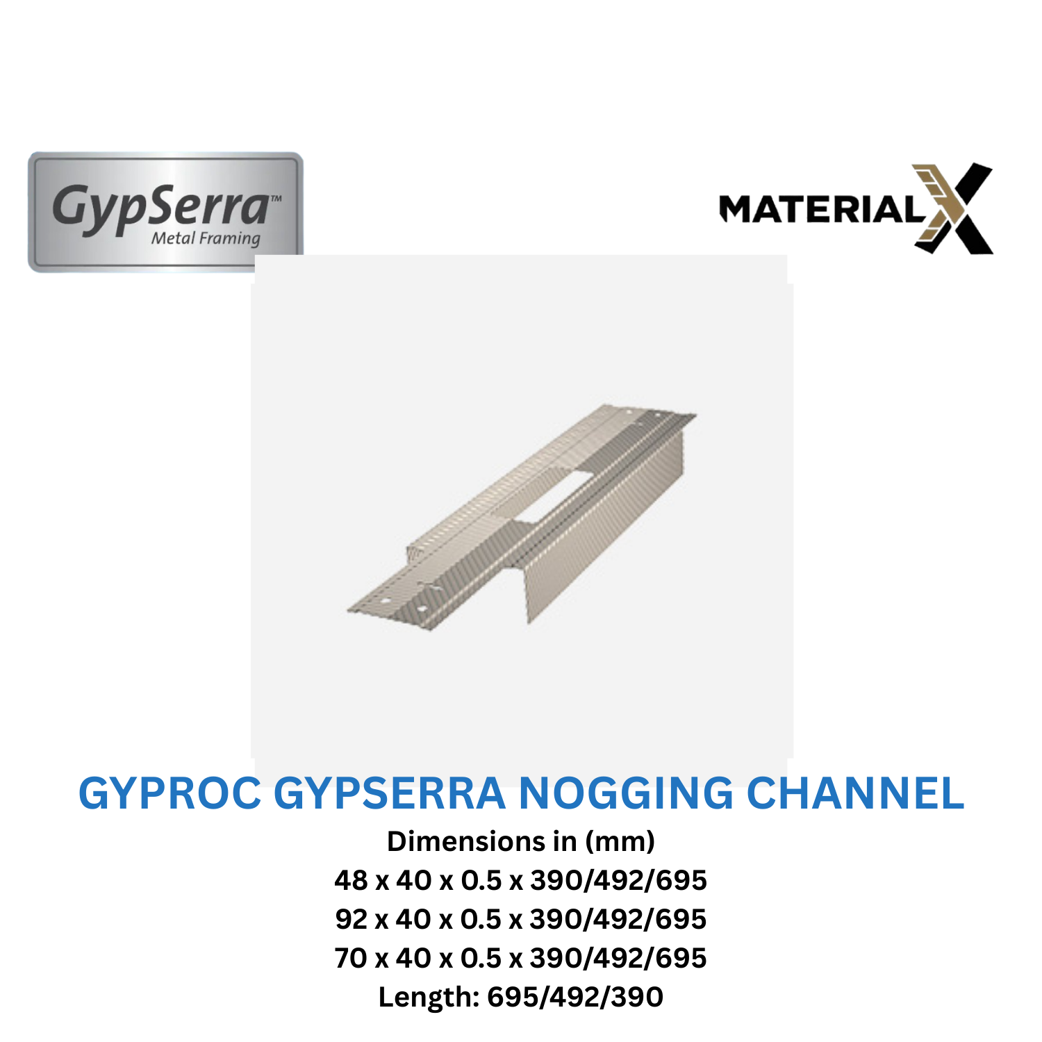 Gyproc Gypserra Nogging Channel