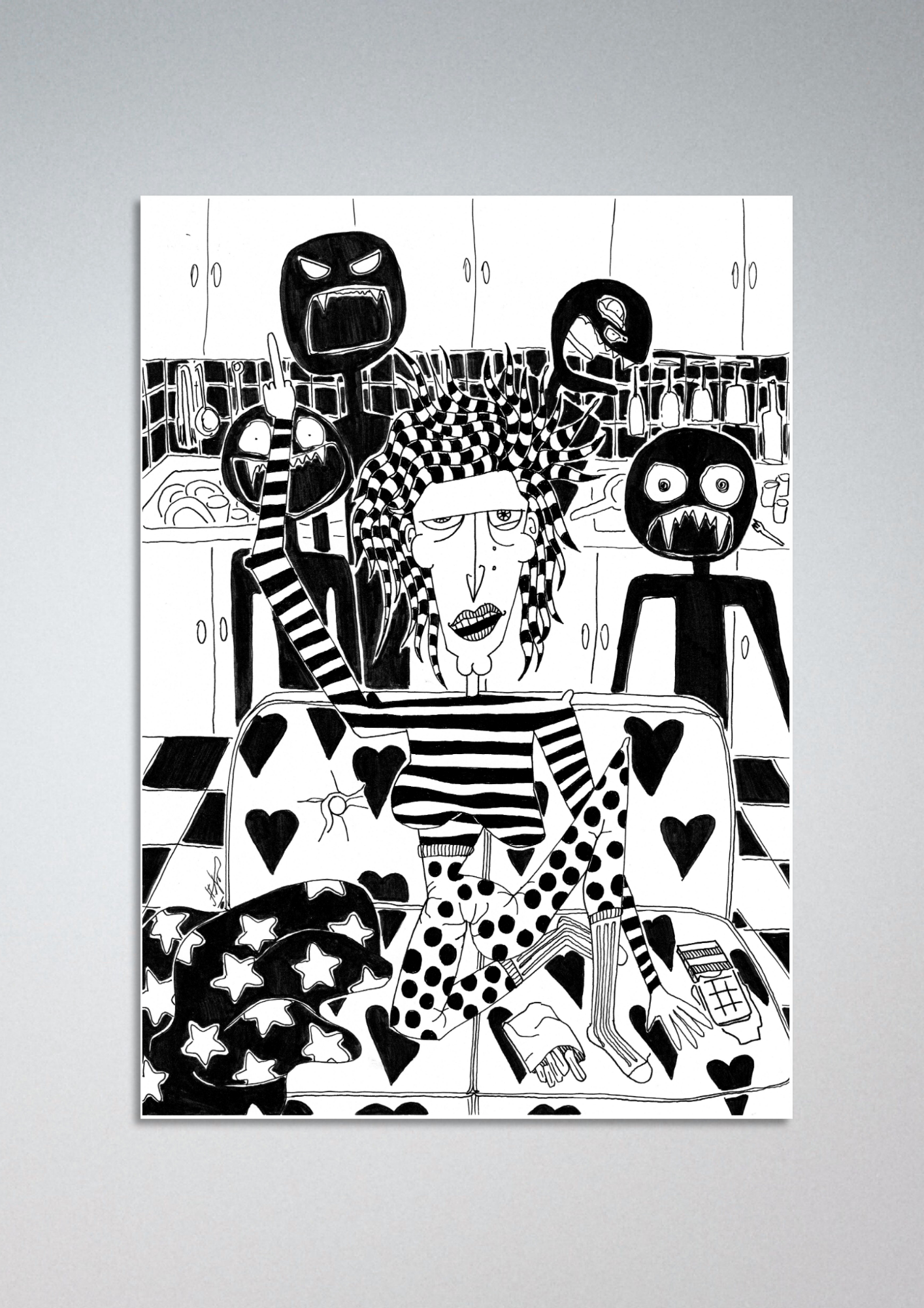 #24 Me and my shadow monsters - Gilcèe Print