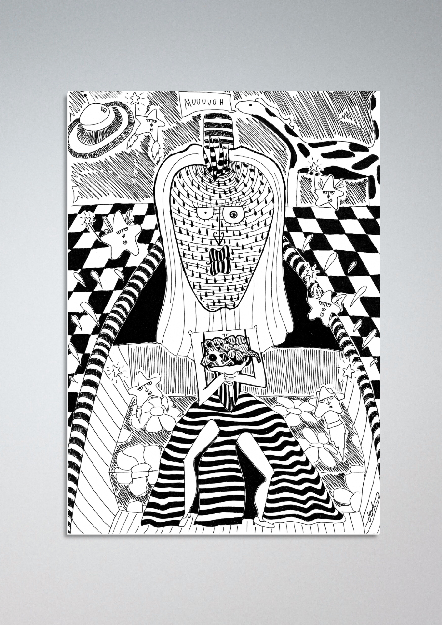 #15 Strawberry bride is eloping - Gilcèe Print