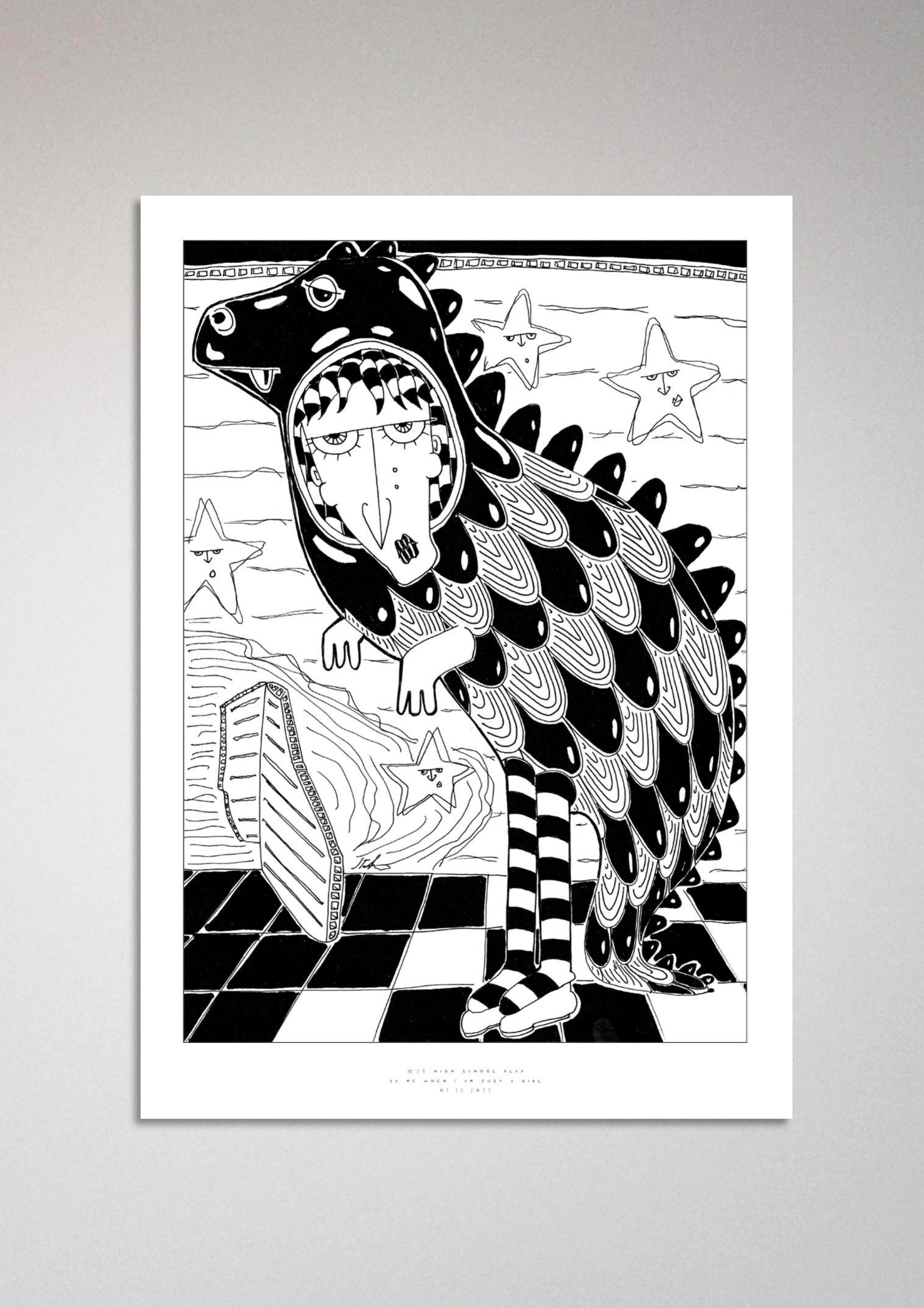 #28 High school play - Semi-Glossy Paper Poster