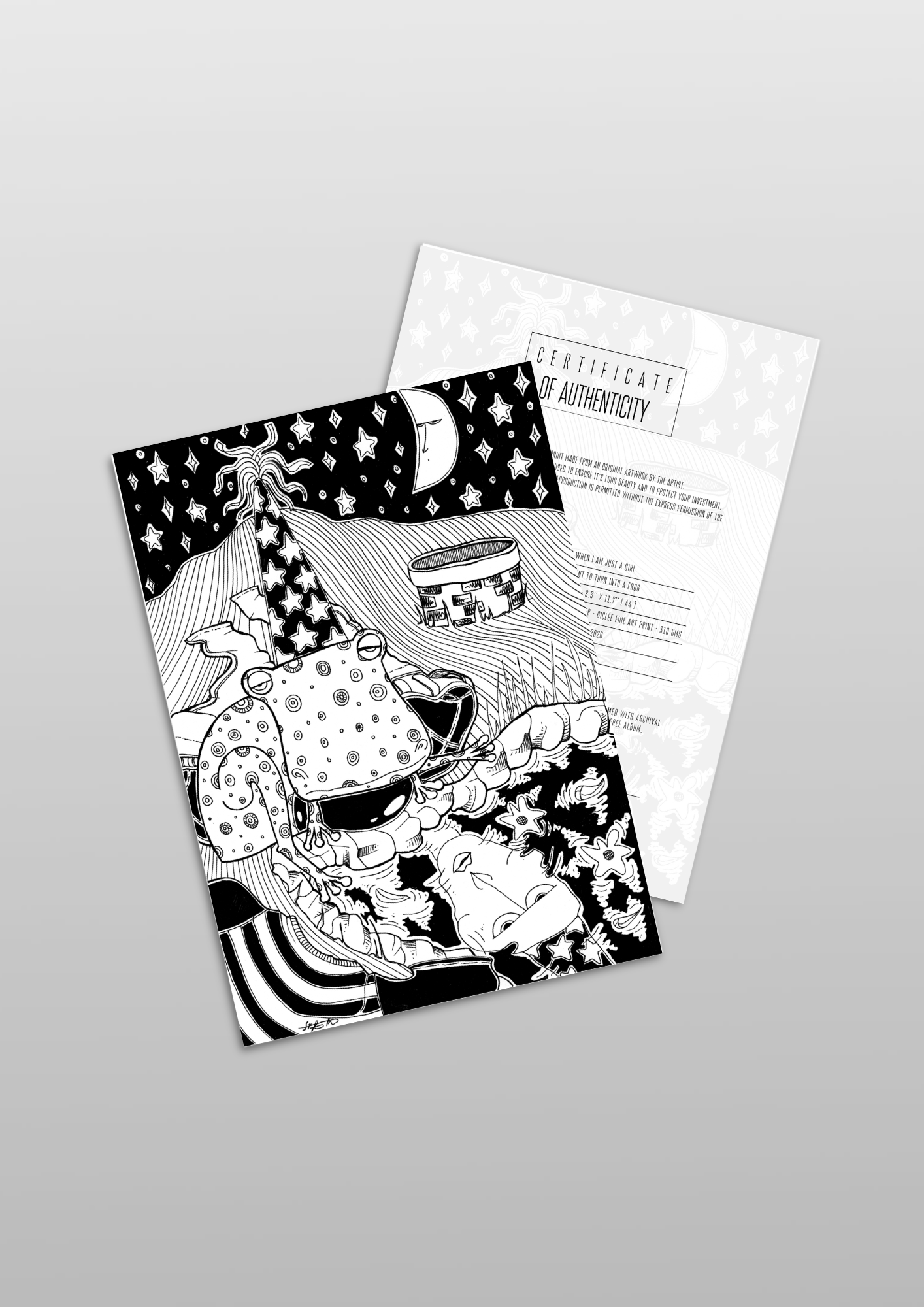 #58 I want to turn into a frog - Gilcèe Print