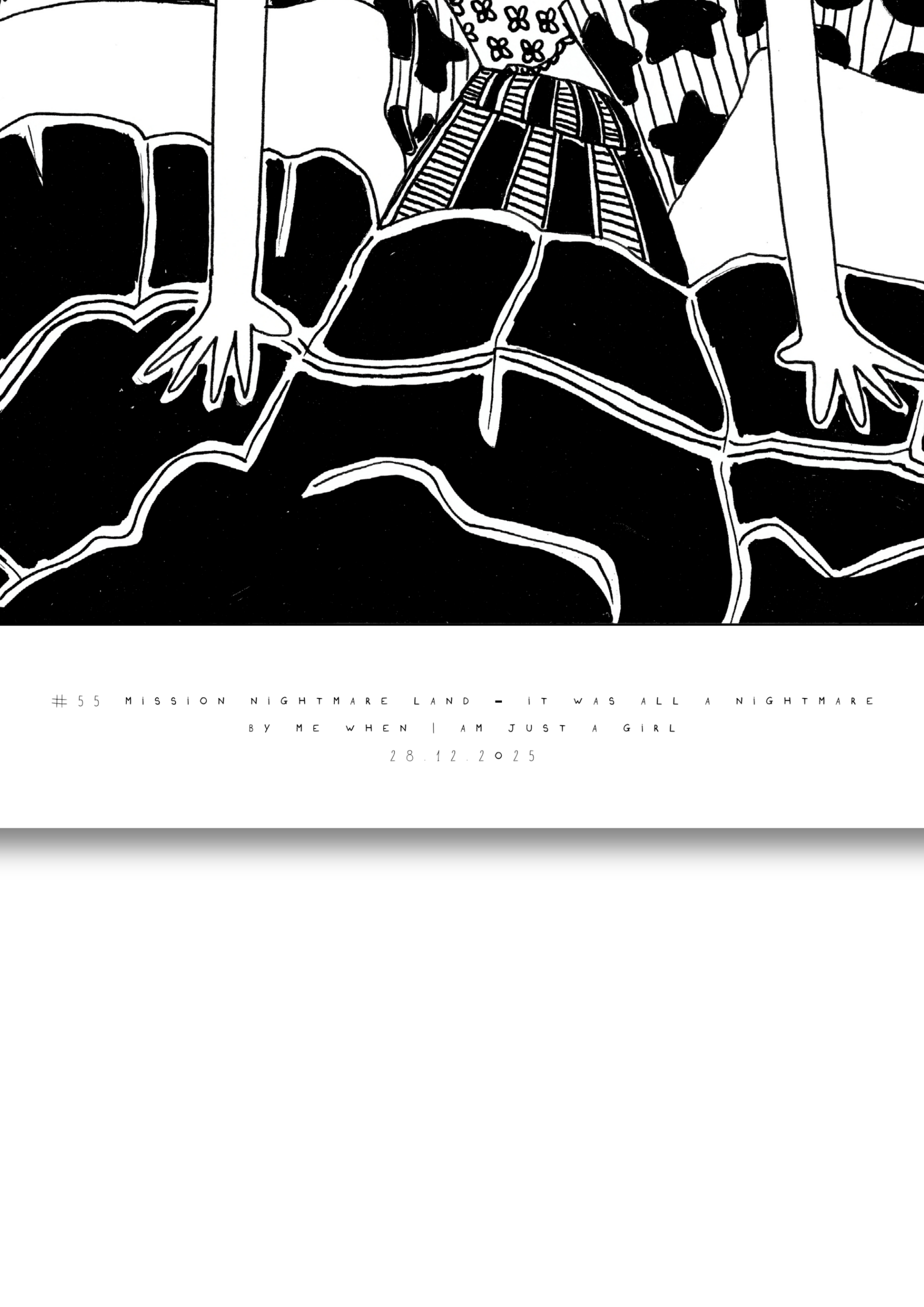 #55 Mission nightmare land - it was all a nightmare - Semi-Glossy Paper Poster