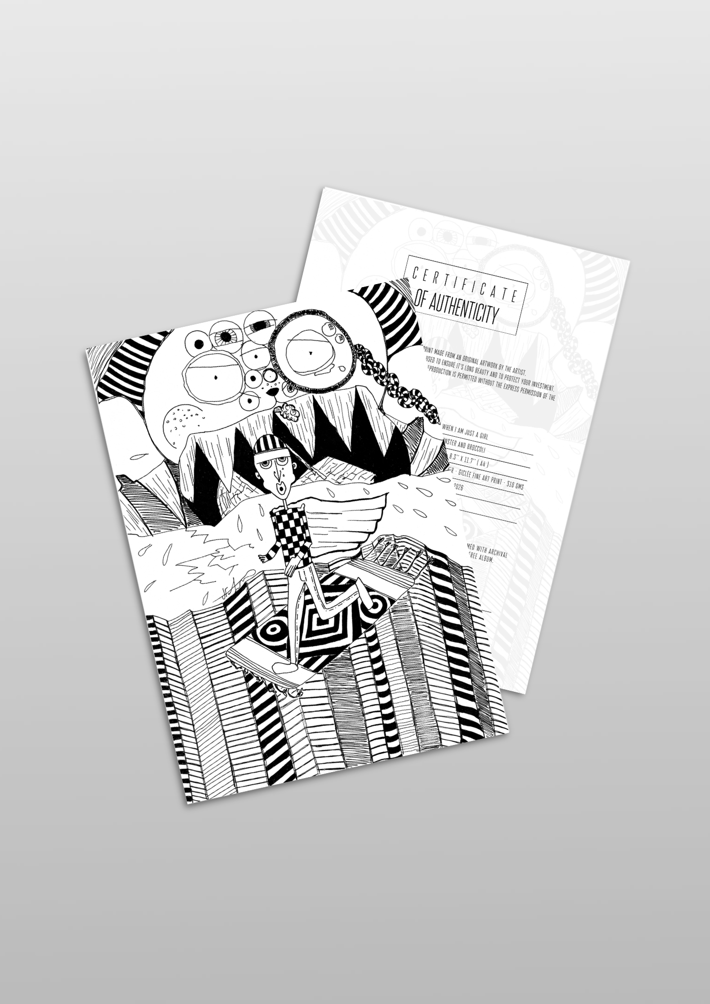 #9 Monster and broccoli - Gilcèe Print