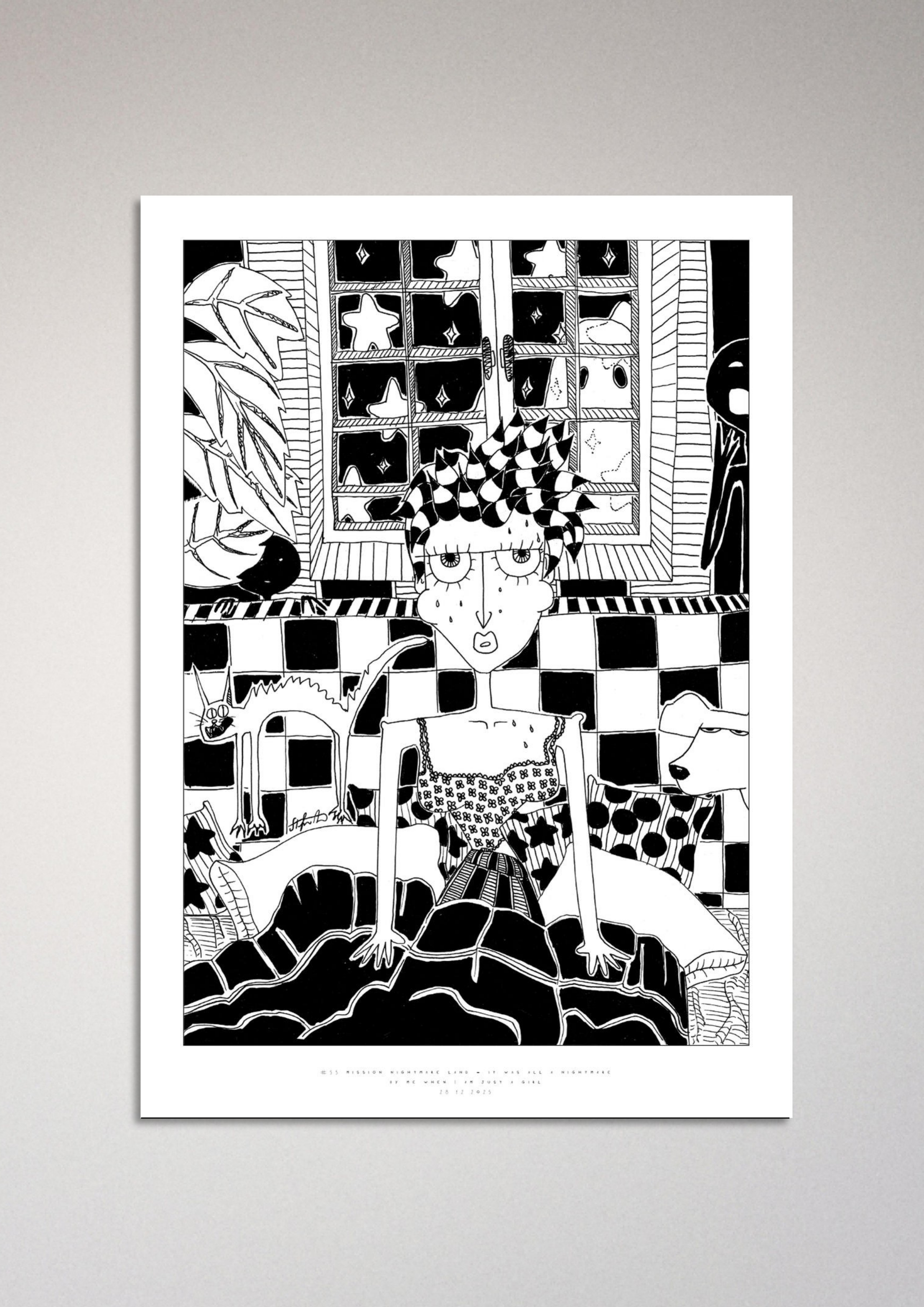 #55 Mission nightmare land - it was all a nightmare - Semi-Glossy Paper Poster