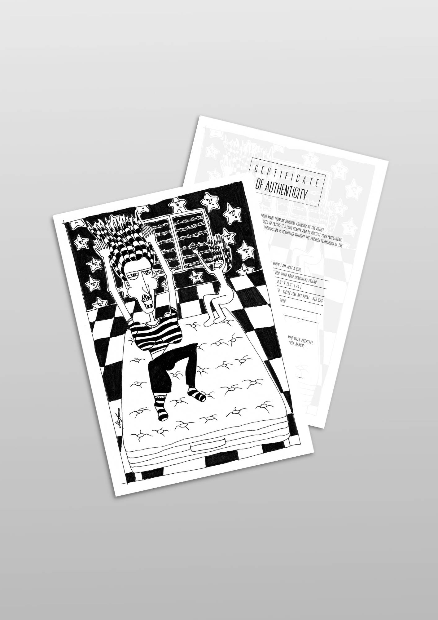 #20 Jumping on the bed with your imaginary friend - Gilcèe Print