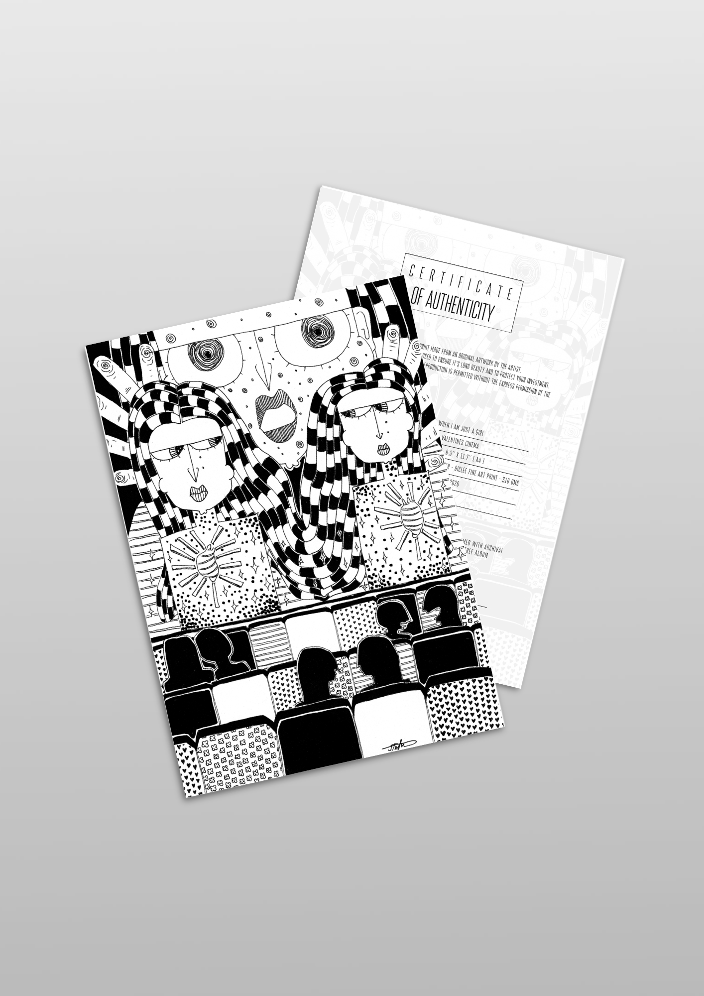 #101 Valentines cinema - Gilcèe Print