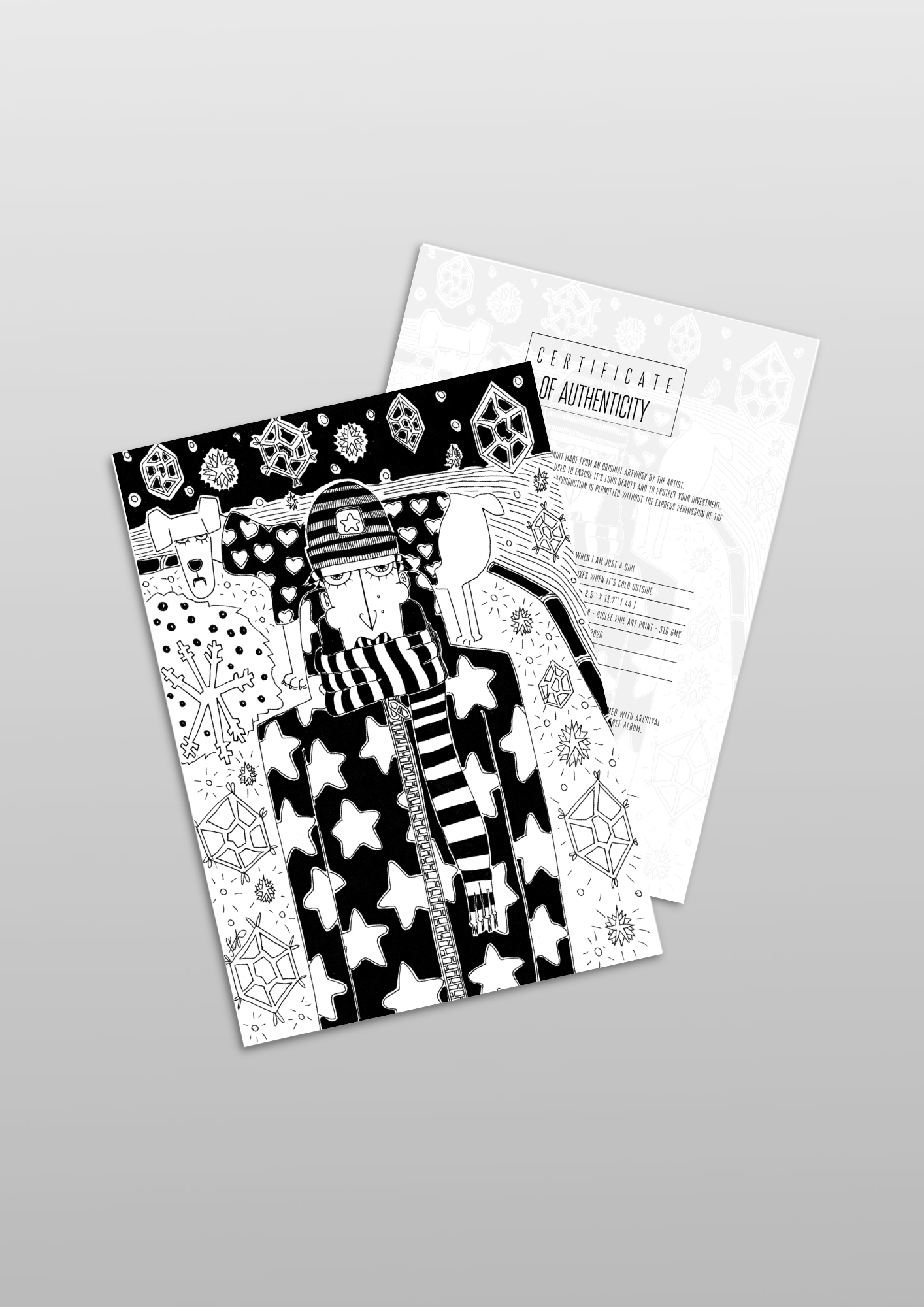 #26 Nobody likes when it's cold outside - Gilcèe Print