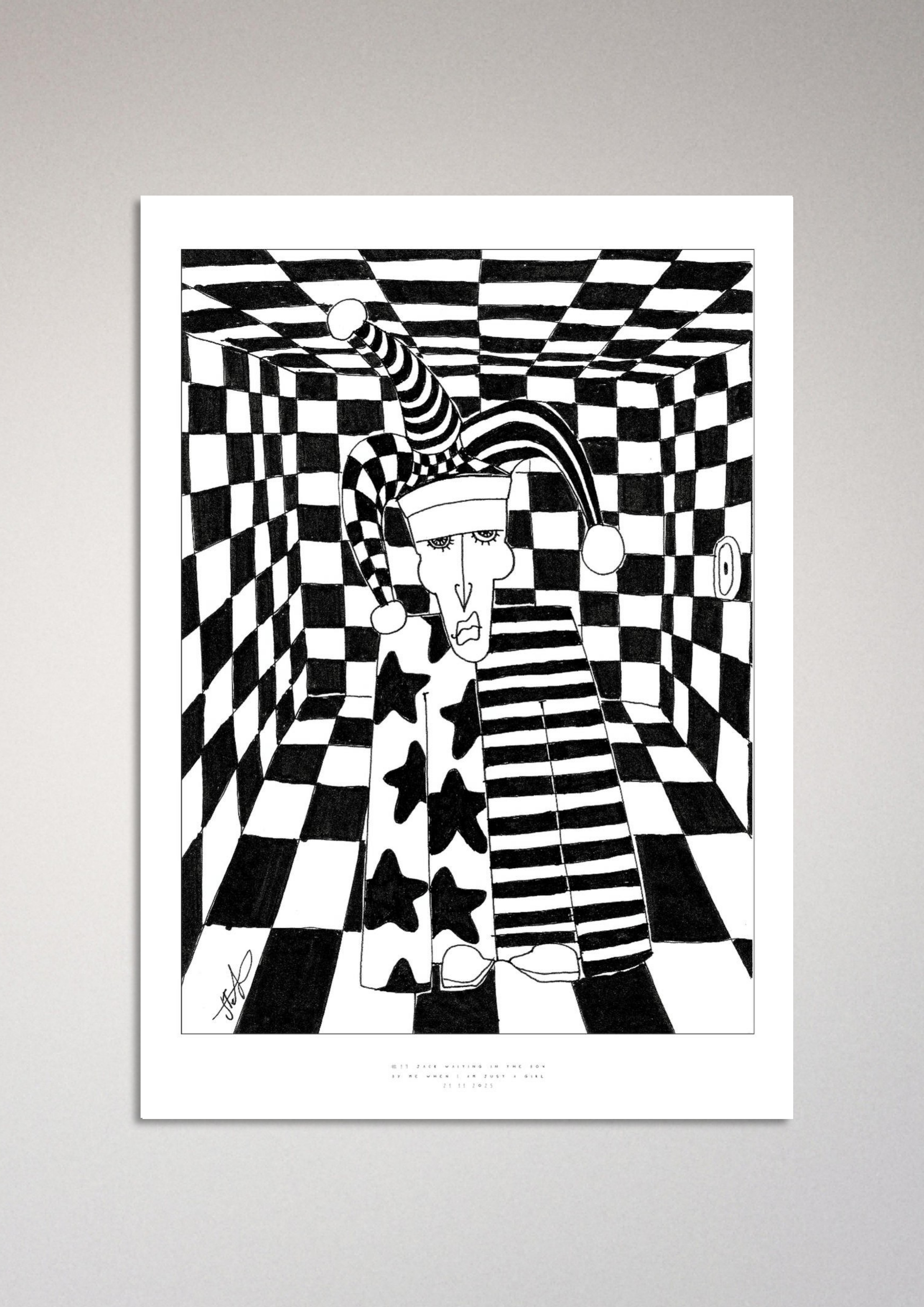 #19 Jack waiting in the box  - Semi-Glossy Paper Poster