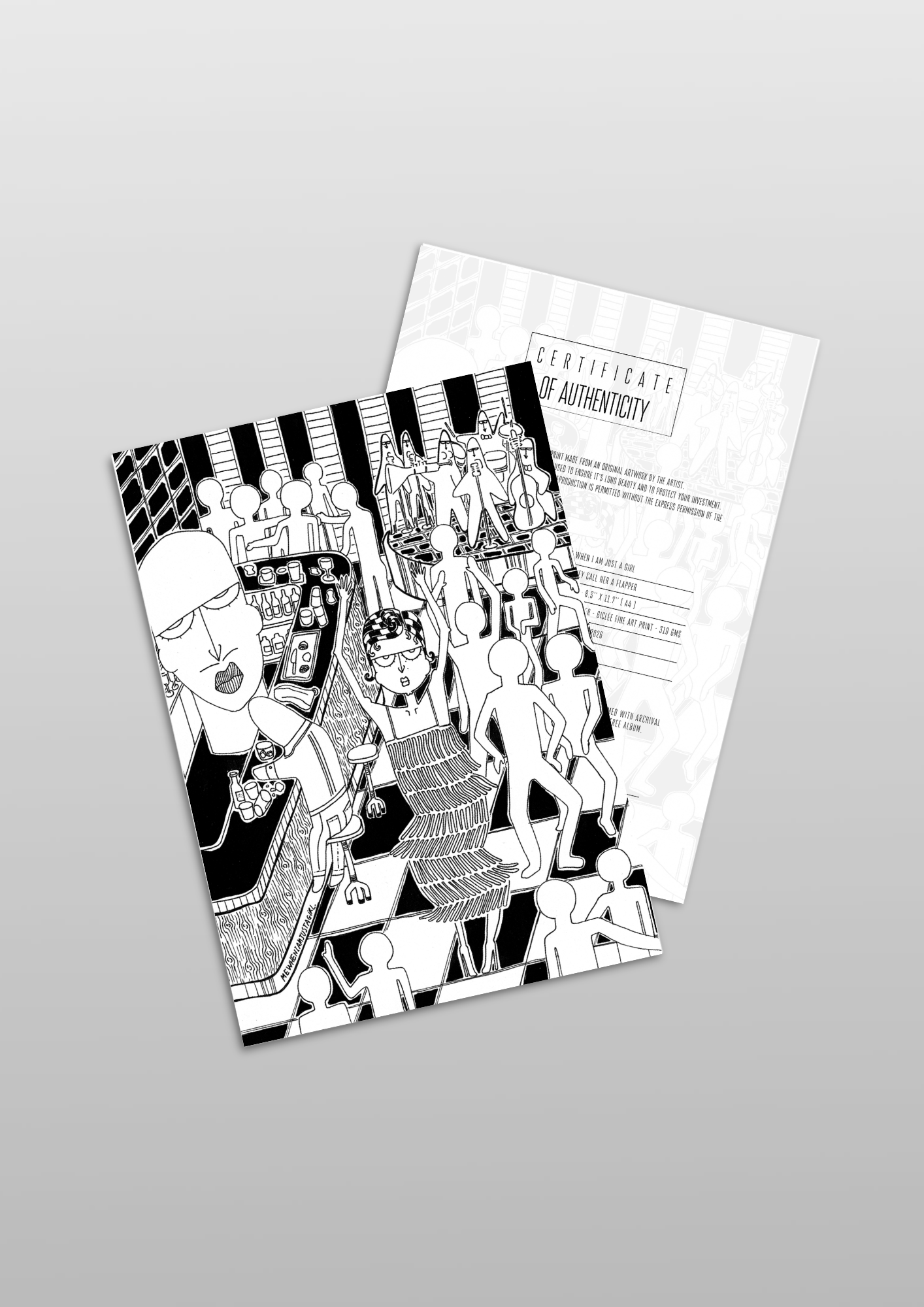 #104 They call her a flapper - Gilcèe Print