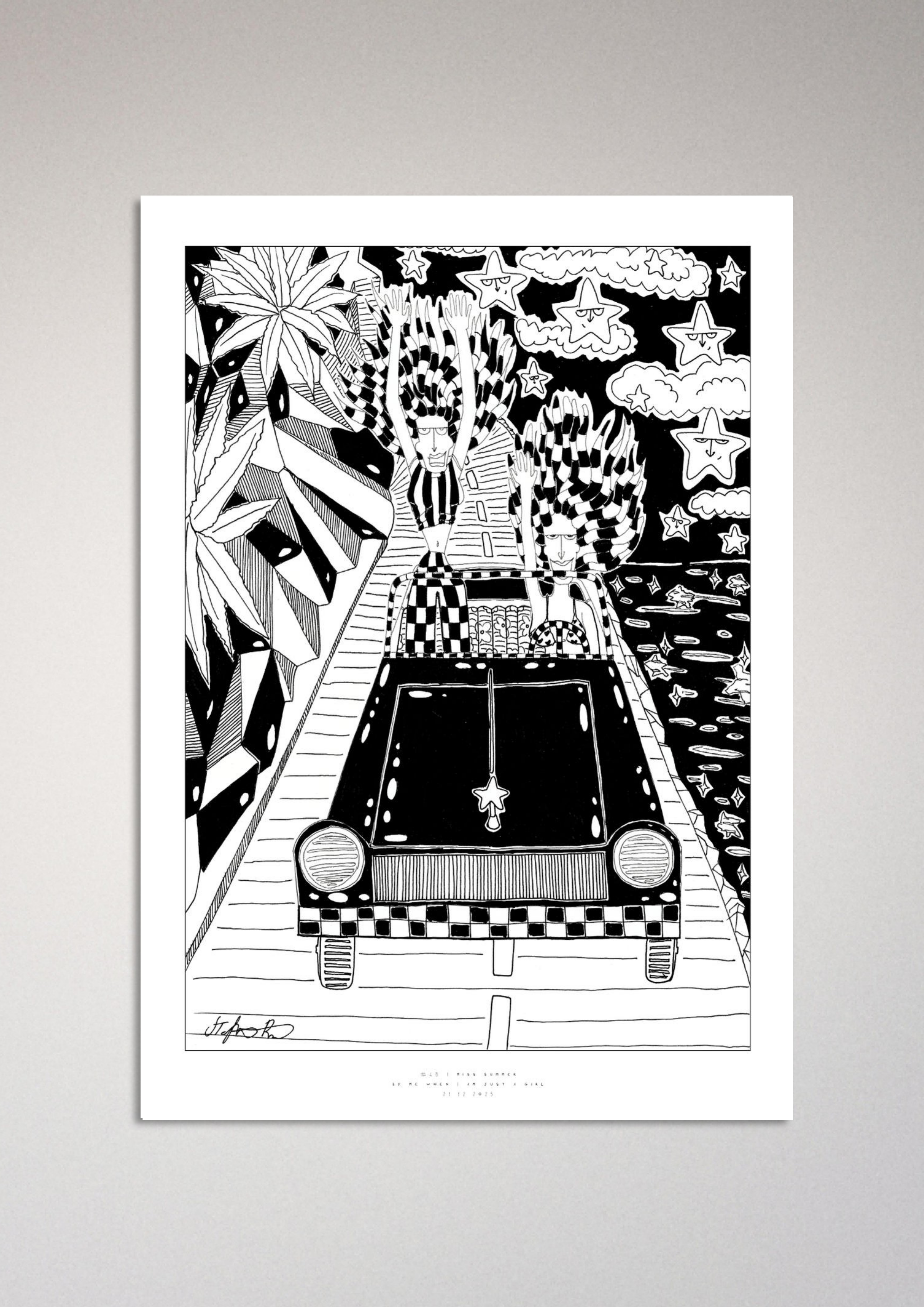 #48 I miss summer - Semi-Glossy Paper Poster