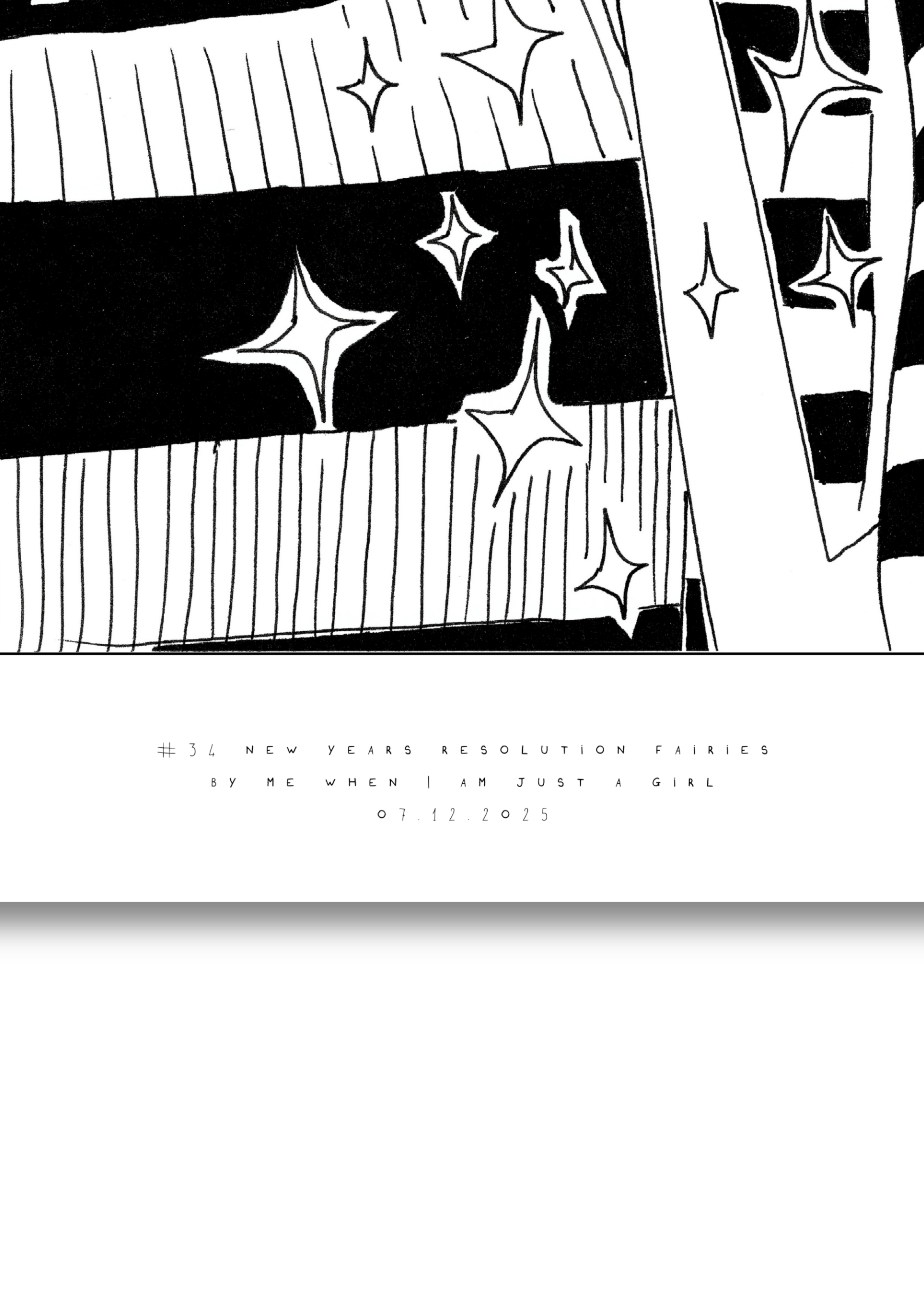 #34 New years resolution faries - Semi-Glossy Paper Poster