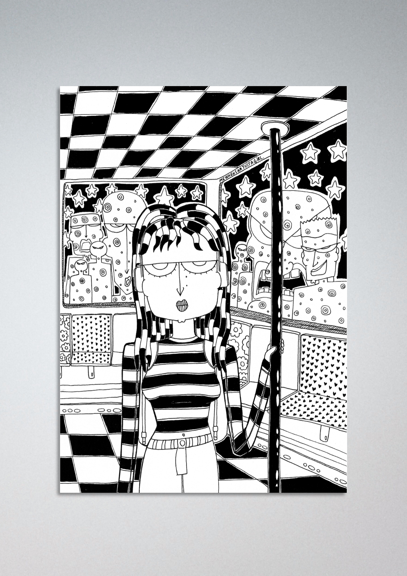 #115 Being just a girl - Gilcèe Print