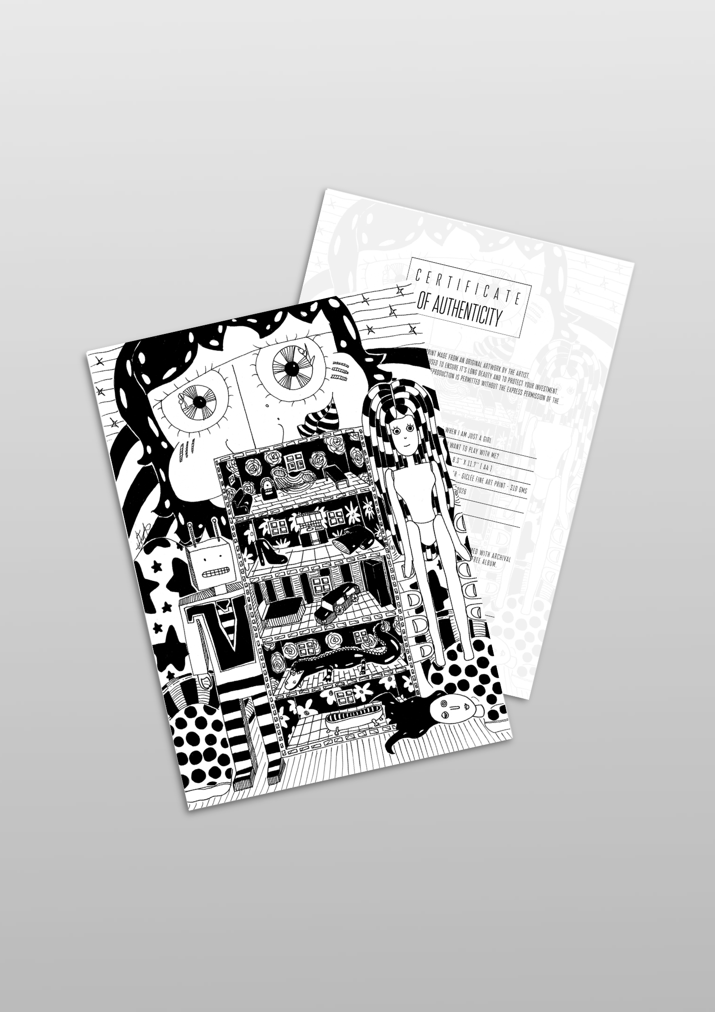 #39 Do you want to play with me? - Gilcèe Print