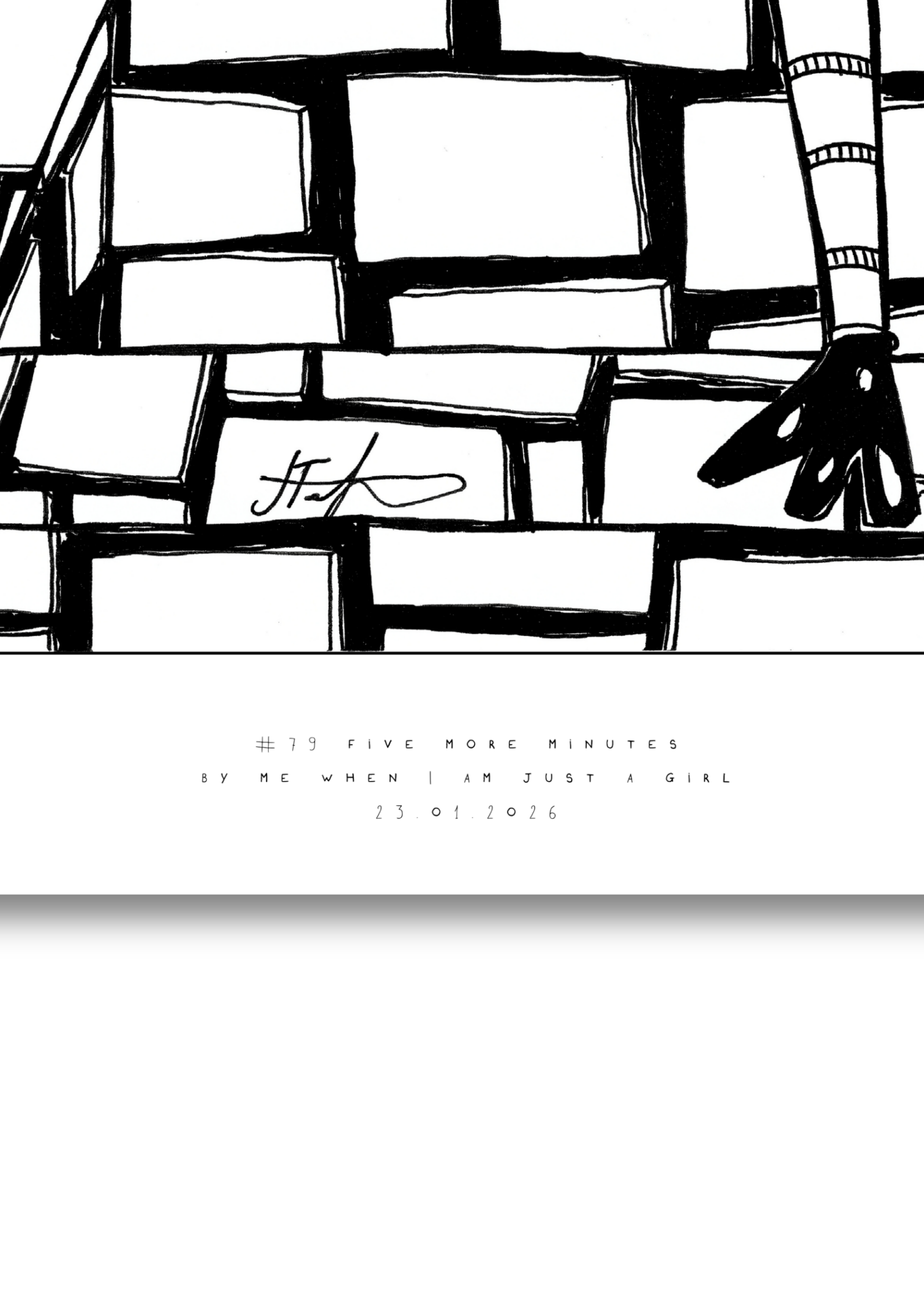 #79  - Five more minutes - Semi-Glossy Paper Post