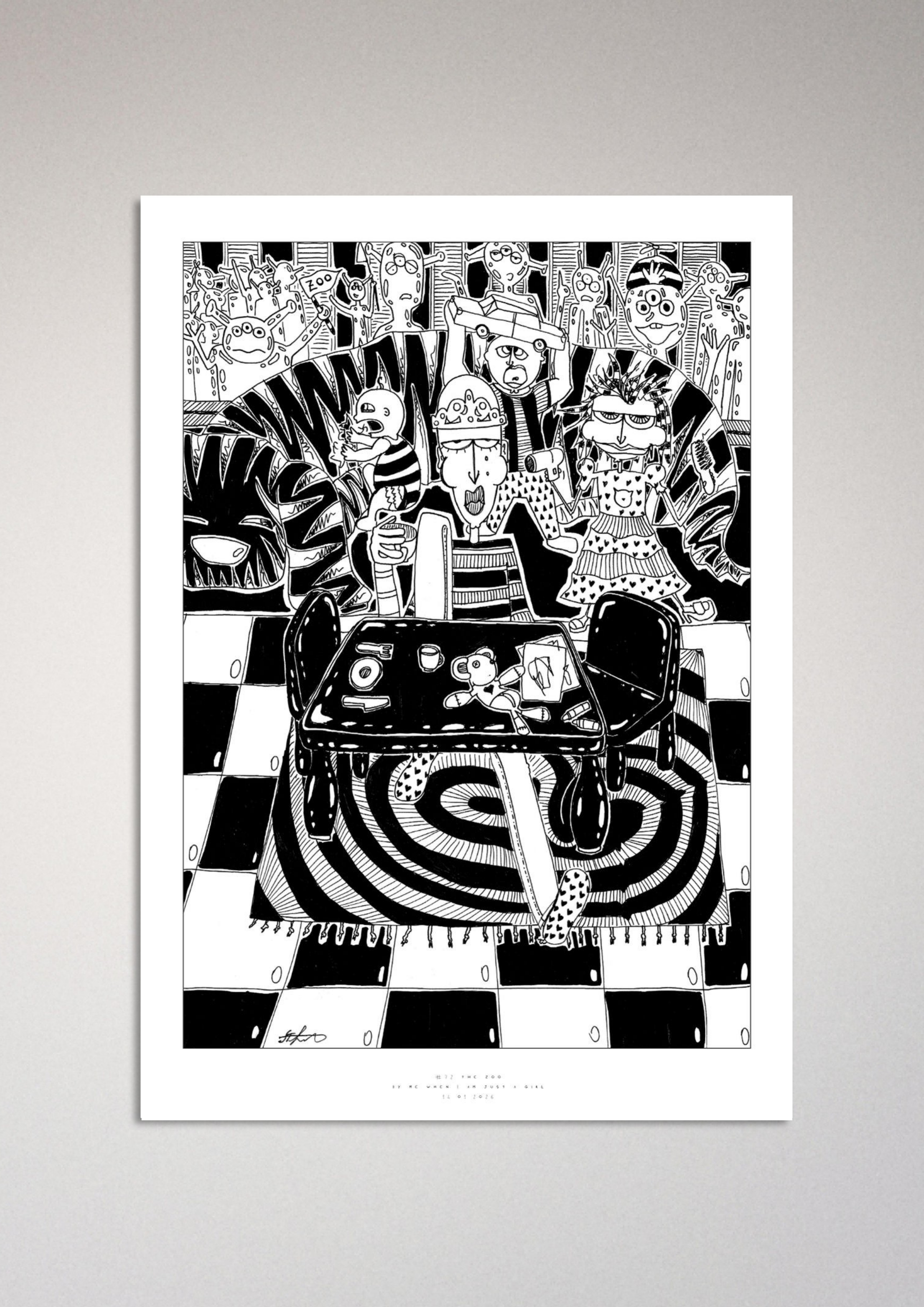 #72 The zoo - Semi-Glossy Paper Poster