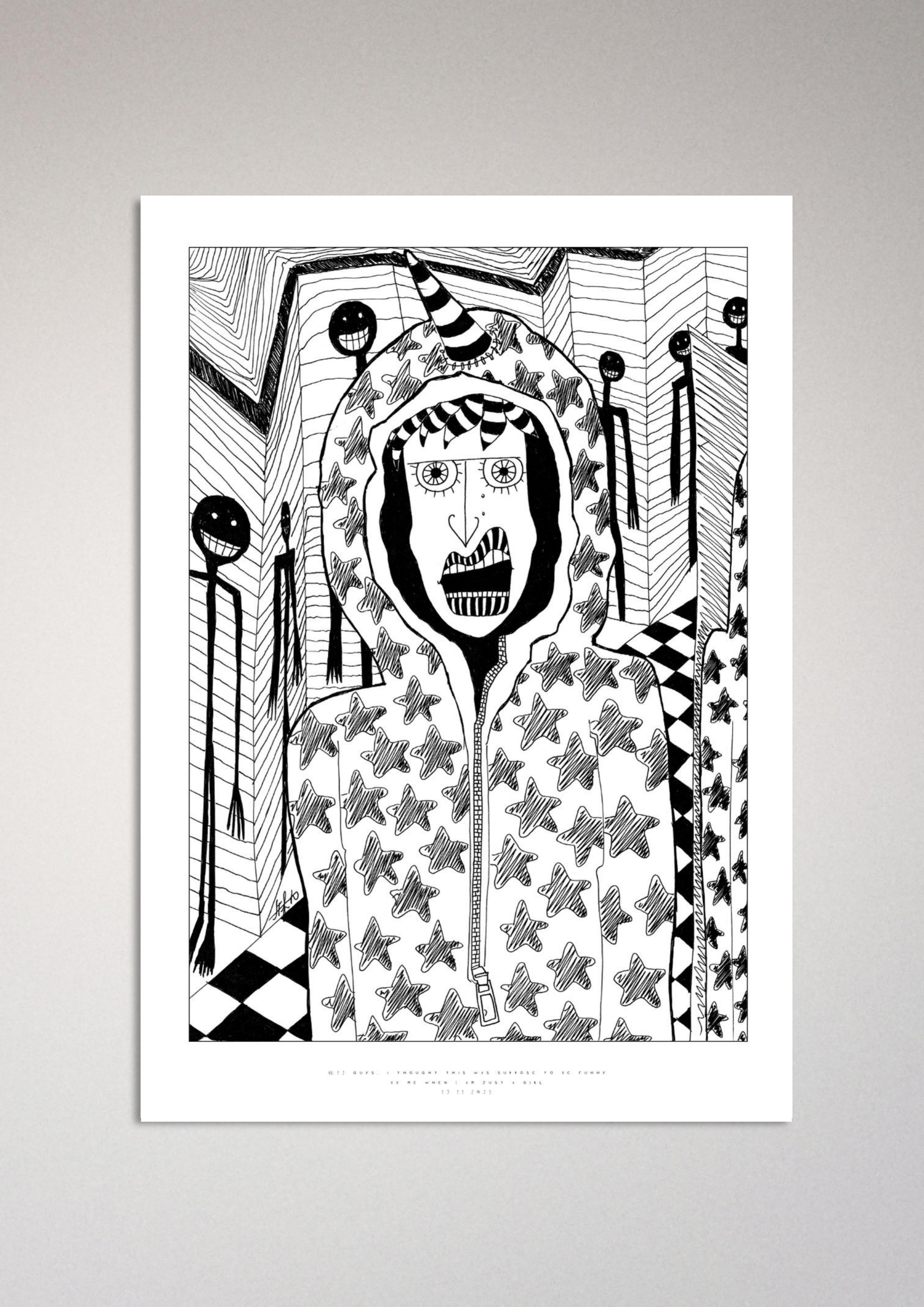 #12 Guys, I thought this was suppose to be funny  - Semi-Glossy Paper Poster